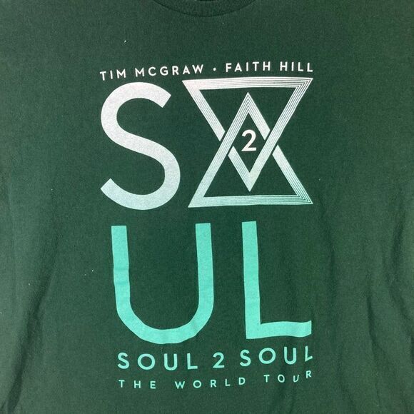 Tim McGraw Faith Hill World Tour T-Shirt Unisex Size 2XL XXL Adult Soul 2 Soul - Picture 6 of 11